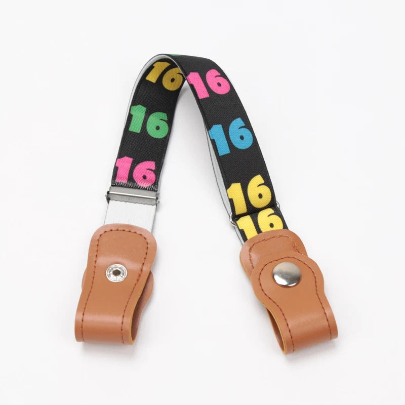 Canvas Children Elastic Belt Pants for Girls Boys Anti Deduction Belt Baby Nursery Essential 16 Colour Kid's Jeans Belt