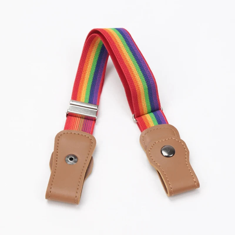 Canvas Children Elastic Belt Pants for Girls Boys Anti Deduction Belt Baby Nursery Essential 16 Colour Kid's Jeans Belt