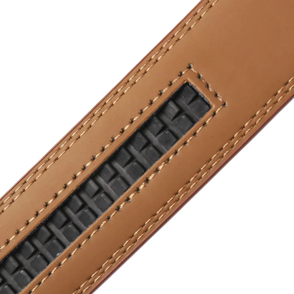 3.5cm Belt No Buckle Cow Genuine Leather Belt Body for Automatic Buckle High Quality Black Brown Belts Without Buckle Cowskin