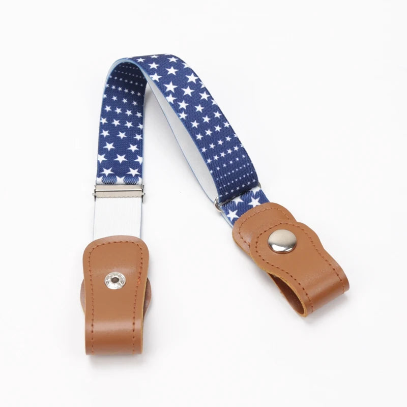Canvas Children Elastic Belt Pants for Girls Boys Anti Deduction Belt Baby Nursery Essential 16 Colour Kid's Jeans Belt