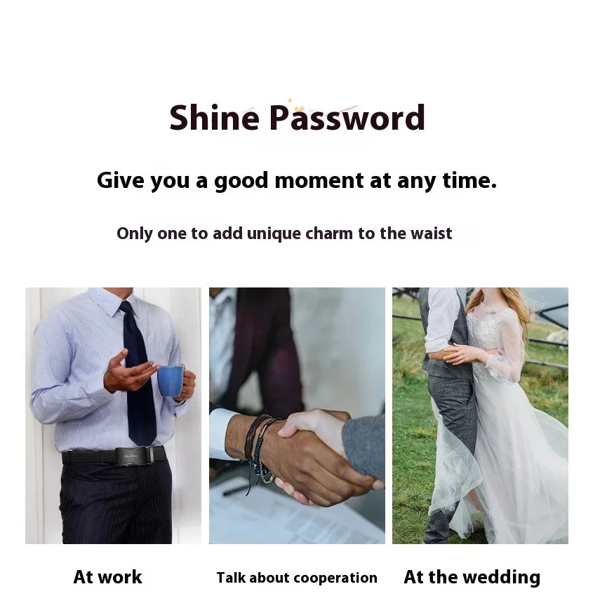 Automatic Buckle Belts for Men High Quality Brown/Black Genuine Leather Belts with Adjustable Ratchet Belt for Men